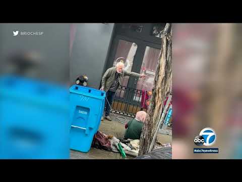 San Francisco business proprietor sprays homeless girl with hose
