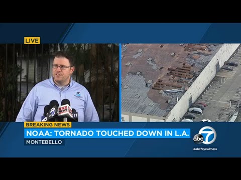 NWS confirms tornado touched down in Montebello, 11 structures red-tagged as a result of damage