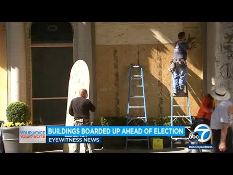 Southern California businesses boarding up in case of unrest after election | ABC7